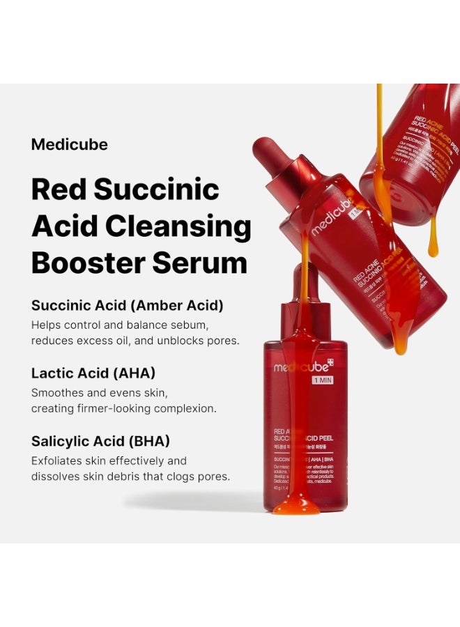 Medicube 21% Acid Wash-off Exfoliant (AHA+BHA+Succinic Acid) || Red Line's 1 minute peeling solution for Acne-prone skin | Non-irritating but effective | Korean Skincare - Image 4